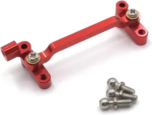 RC Car DIY Parts for WLtoys A949 A959 A969 A979 K929 Metal Upgrade Modified Steering Group Remote Control Crawler Car Upgrade Parts Accessories(Red)