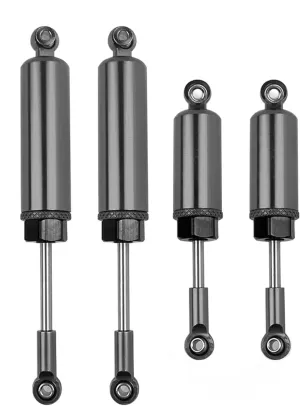 RC Car DIY Parts for Wltoys CNC FY 12428 12429 12423 01 03 6061 1/12 Alloy Metal Front Rear Shock Absorber RC Upgrade Parts Accessories(Black)