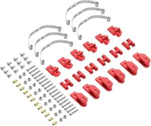 RC Car Upgrade Parts for WPL B16 B36 for JJRC Q60 Q63 Q75 1/16 6WD 6X6 RC Car Upgrade Parts Accessories Replacement Shock Absorber Suspension for Leaf Springs(Red)