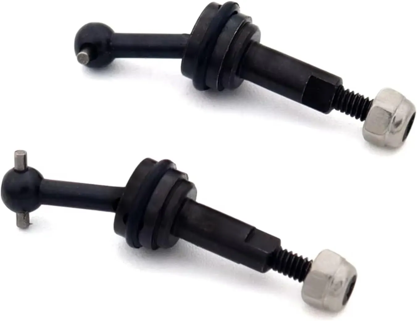RC Drive Shaft Compatible with Wltoys K969 K989 K979 P929 1/28 RC Car Upgrades Parts 2PCS 2mm Extended Metal CVD for Universal Joint Shaft with M2 Nut(Black)