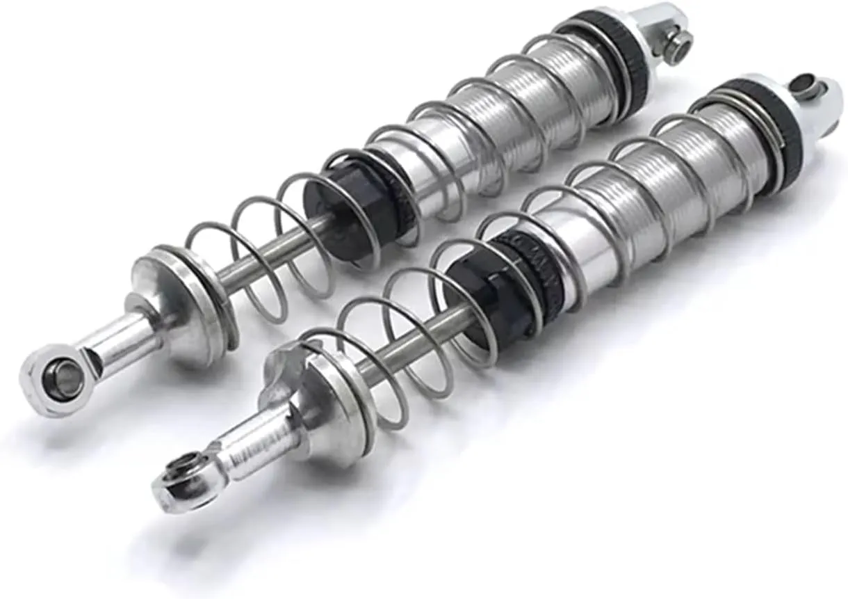 RC Repair Parts Compatible with WLtoys 12428 12429 12427 12423 104009 12401 12402 12403 12404 12409 RC Car Parts Metal Hydraulic Shock Absorber(White)