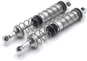 RC Repair Parts Compatible with WLtoys 12428 12429 12427 12423 104009 12401 12402 12403 12404 12409 RC Car Parts Metal Hydraulic Shock Absorber(White)