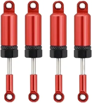 Rc Shock Absorber For WPL C14 C24 For Mn D90 D99 D99S Mn90 For Mn98 For Mn99S 4Pcs Metal Shock Absorber Damper RC Car Upgrade Parts Accessories Replacement Use