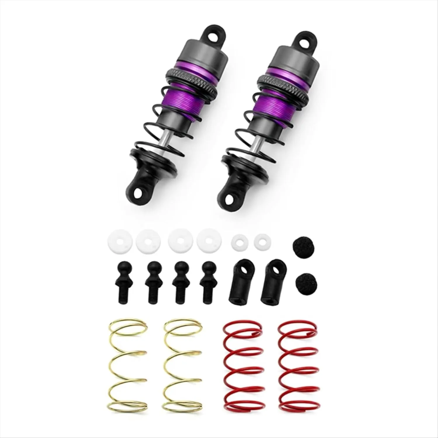 Rc Special Shock Absorber 63mm Y34A 1/10 1Pair Of Metal Hydraulic Shock Absorbers For RC Remote Control Car Flat For Racing Drift Car Parts And Upgrade Replacement