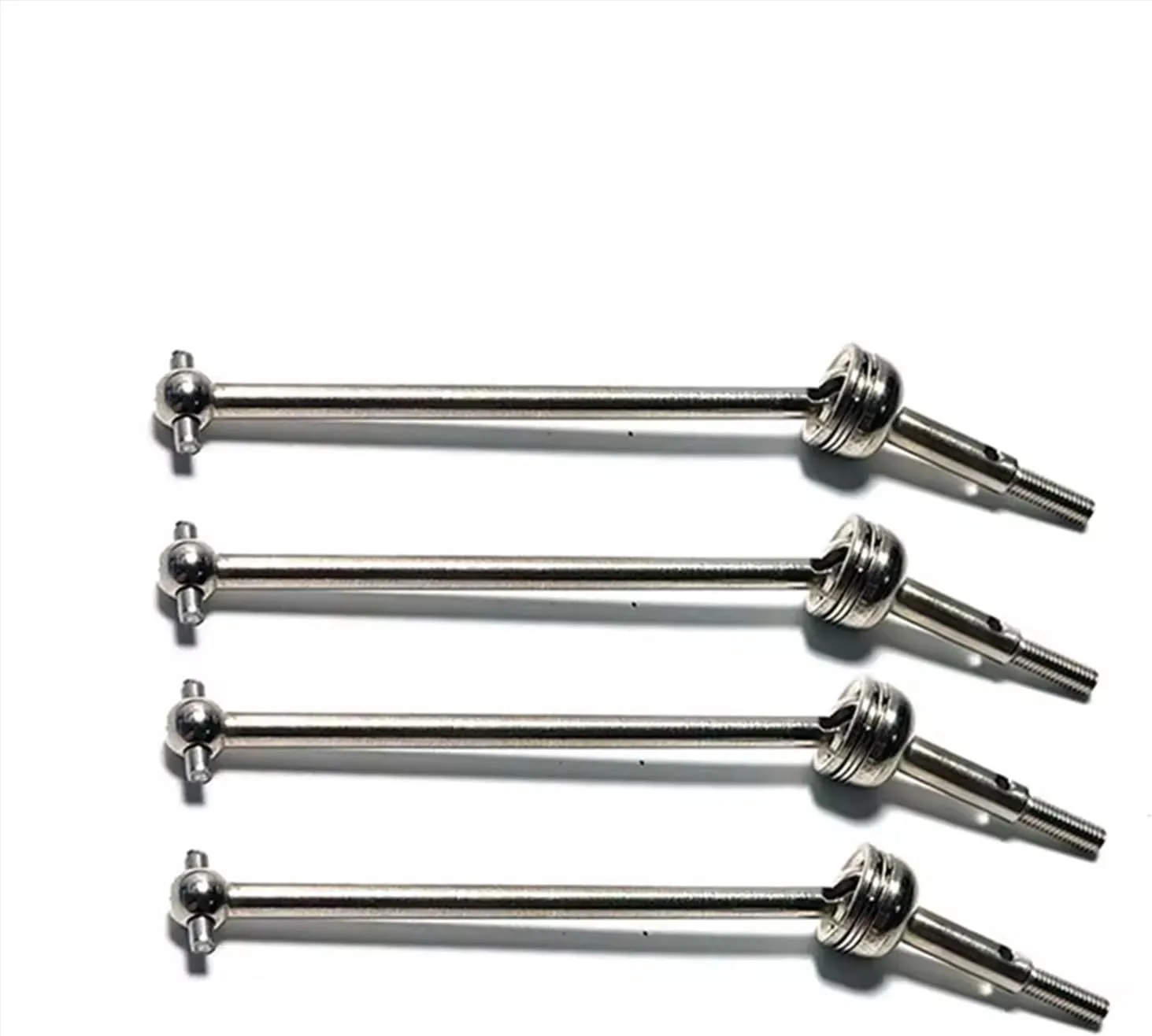 RC Transmission Shaft Compatible with Wltoys 144001 144010 124007 124016 124019 124018 RC Car Upgrade Parts 4Pcs Metal Drive Shaft and Wheel Nut