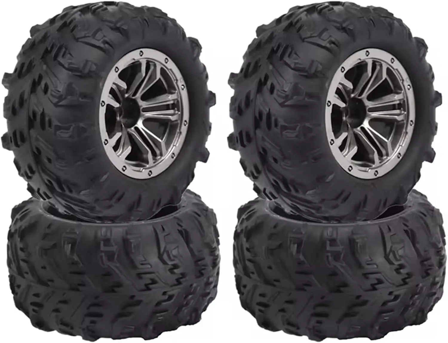 Rc Wheel Rim Tire for Hosim for Xinlehong for Q901 Q902 Q903 9130 9136 9137 9138 4Pcs 80X45mm Tire Wheel Tire Parts 1/16 RC Car Spare Parts
