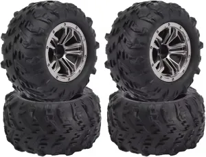 Rc Wheel Rim Tire for Hosim for Xinlehong for Q901 Q902 Q903 9130 9136 9137 9138 4Pcs 80X45mm Tire Wheel Tire Parts 1/16 RC Car Spare Parts