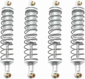 RC Car DIY Parts for WLtoys 104006 104010 104020 104026 1/10 Metal Upgrade Hydraulic Shock Absorber Remote Control Crawler Vehicle Upgrade Parts(Silver)
