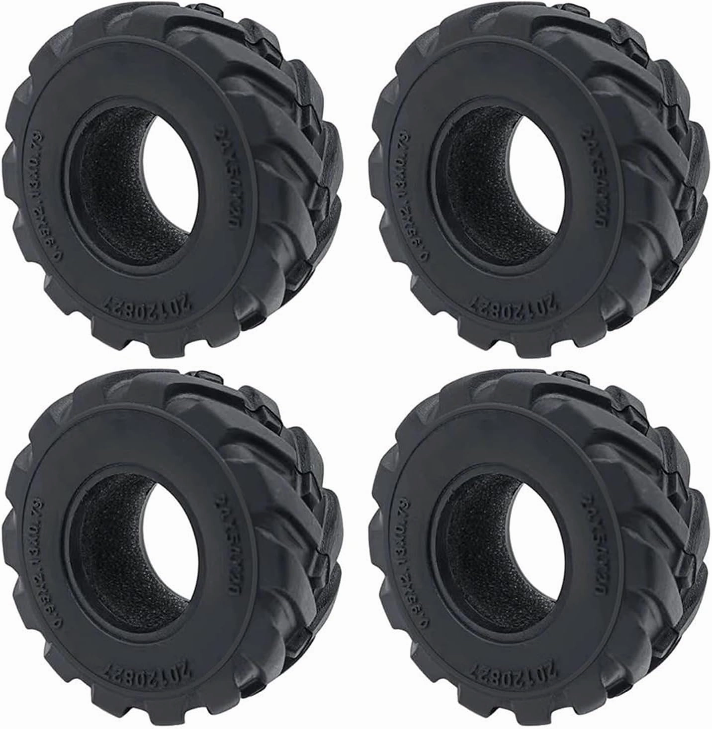 RC Car Upgrade Parts for TRX-4M 1/18 for Axial for SCX24 1/24 Soft Mud for Terrain Rubber Wheel Tires 1.0inch 54/62mm RC Crawler Car Upgrade Parts Accessories(54mm)