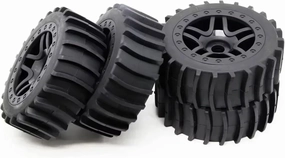Rc Car Wheel Rim Tire Compatible with Buggy for Redcat for Team for Losi for VRX for HPI for Kyosho for HSP 1/8 Off-Road RC Car 17mm Hub Wheel Rim & Tires Tyre