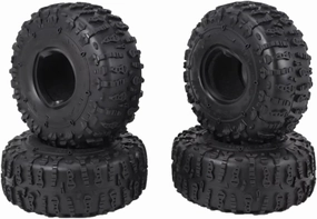 Rc Car Wheel Rim Tire Compatible with TRX4 for D90 for Axial for SCX10 II III for Redcat 1/10 RC Crawler Car 4PCS 122MM 1.9 Rubber Tires Wheel Tyres