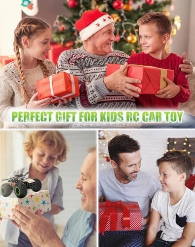 RC Dinosaur Car,1:20 Scale Remote Control Toy Car, High Speed 30 Km/h All Terrains Electric Toy for Boys Kids and Adults Gift (Red)
