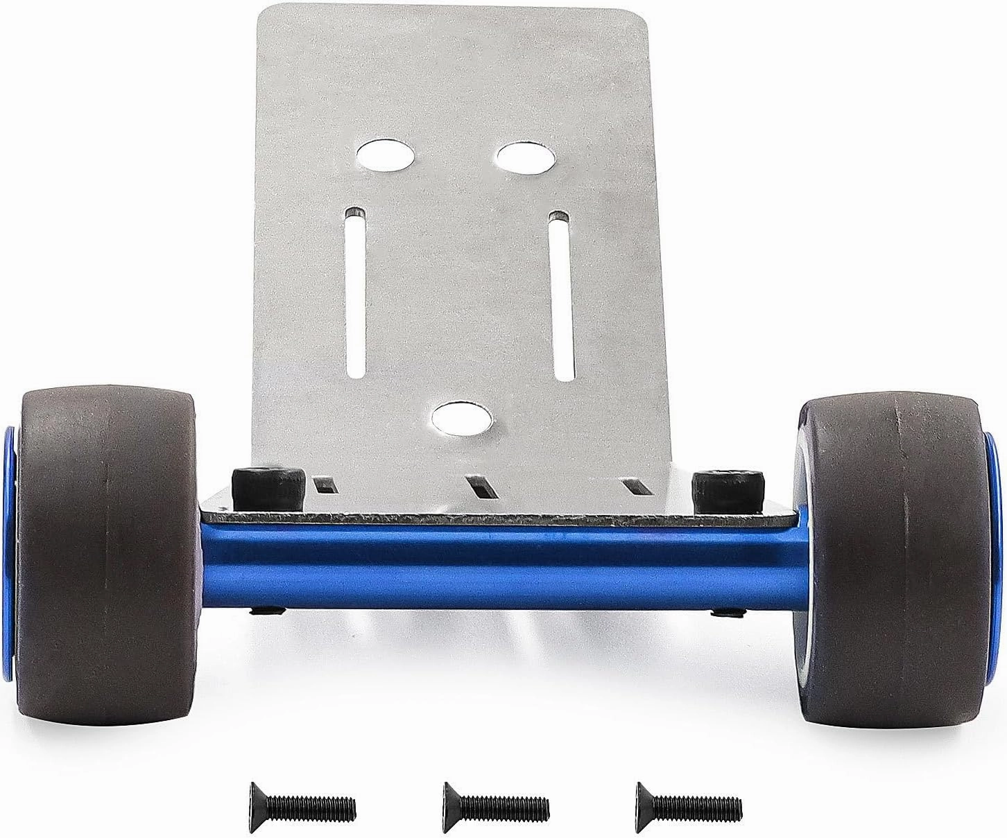 RC Head Up Wheel Stainless Steel Wheelie Bar for Traxxas Mini Maxx Monster Truck-107154-1 RC Car (Blue)