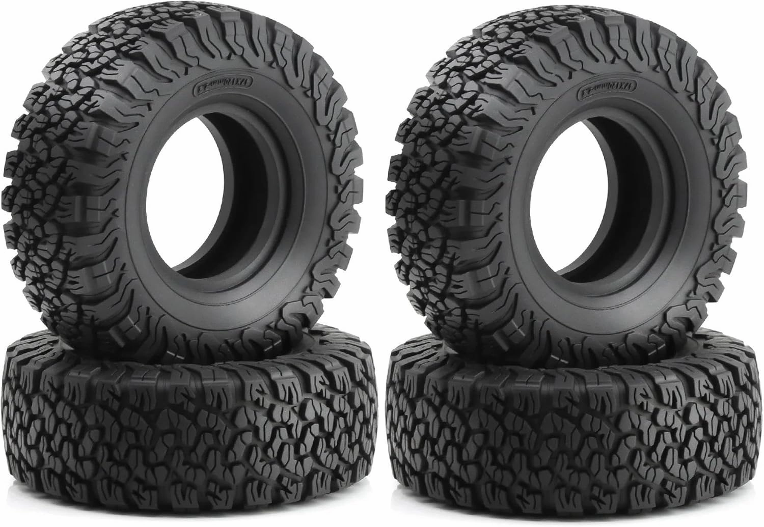 Rc Wheel Rim Tire for Axial for SCX10 for SCX10 III for AXI03007 for TRX4 for Redcat for Gen8 RS RC 4PCS 2.2" Rubber Mud Wheel Tires for 1:10 RC Crawler Car