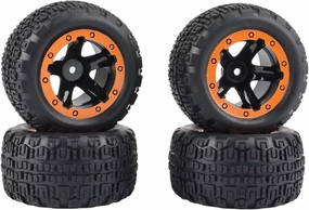 RC Wheel Tire Compatible with HBX 16889 16889A 16890 16890A for SG1601 for SG1602 RC Cars Upgrade Part Accessories 4Pcs Tire Wheel Tyre