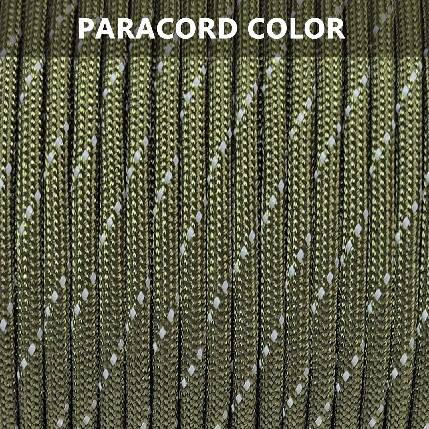 Reflective Paracord 325lb Diameter 2.7mm - 5 Strand Parachute Spool Cord - 100ft 200ft,Paracord for Camping,Hiking,Fishing,Outdoor and DIY