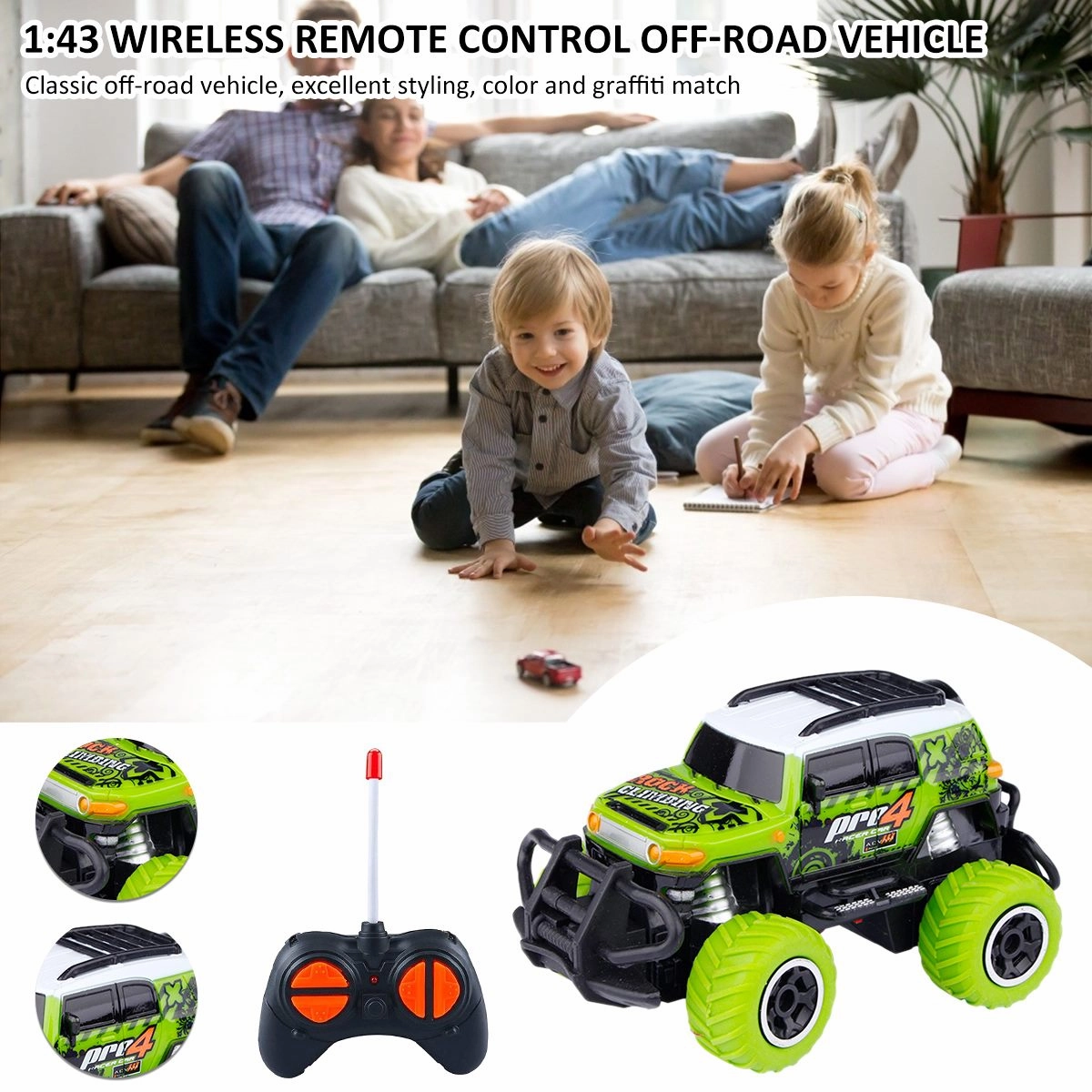 Remote Control Car,RC Cars Battery Operated Off-Road Car, 200feet RC