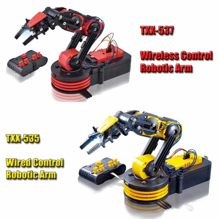 Remote-Controlled Robotic Arm Kit [Plastic Body] 15x9x6.3inch