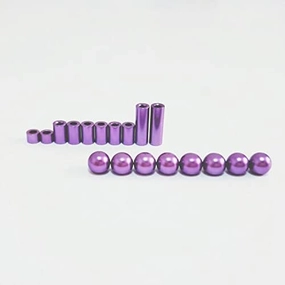 Replacement Part For Stabilizer Ball Cap 3/6/12mm Aluminum Spacer Set For 1/32 Scale Mini 4WD Racing Car Model 15473 95206 - (Color: Black)
