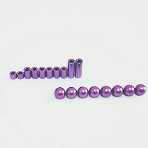 Replacement Part For Stabilizer Ball Cap 3/6/12mm Aluminum Spacer Set For 1/32 Scale Mini 4WD Racing Car Model 15473 95206 - (Color: Black)