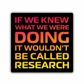 Research - Vinyl Sticker