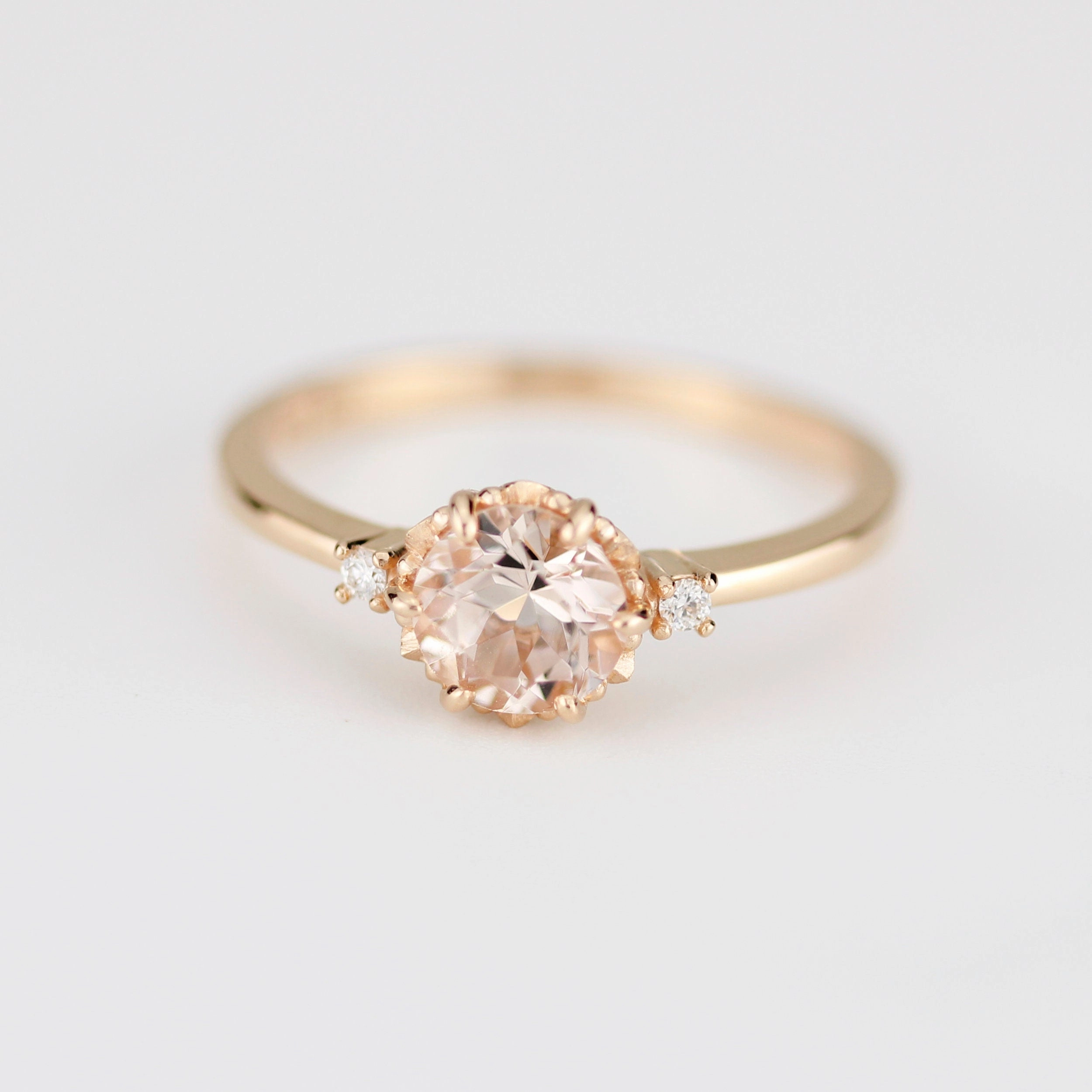 Reserved listing for J.S. SECOND PAYMENT - Morganite engagement ring| R225MO (Copy)