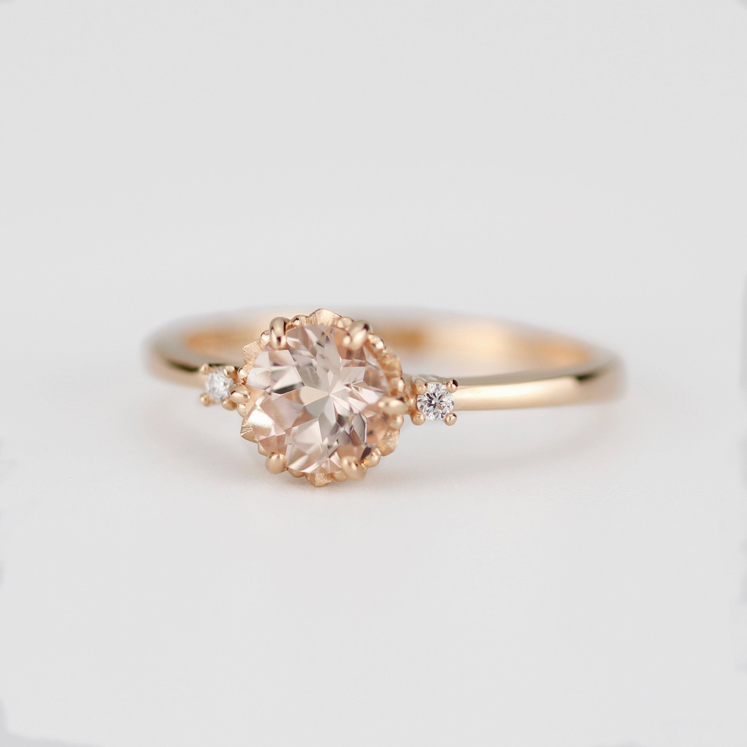 Reserved listing for J.S. SECOND PAYMENT - Morganite engagement ring| R225MO (Copy)