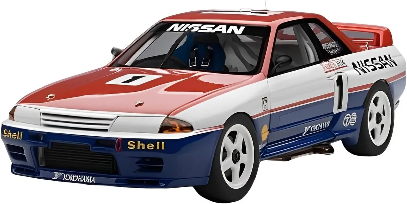 Resin Car Vehicle Model Fit for Nissan R32 GTR 1991 1 18 Alloy Simulation Racing Car Model Crafts Decoration Gift Festive Deluxe Gift