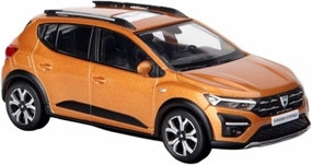 Resin Car Models Kit 1 43 Fit for Dacia Sandero Stepway 2021 Brown Alloy Car Model Simulation Collection Souvenir Adult Boy Toys