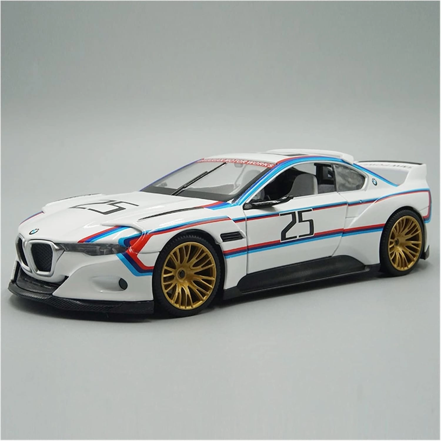 Resin Car Vehicle Model 1 24 Fit for BMW 3.0 CSL Hommage R Simulation Diecast Alloy Racing Car Model Collection Festive Deluxe Gift