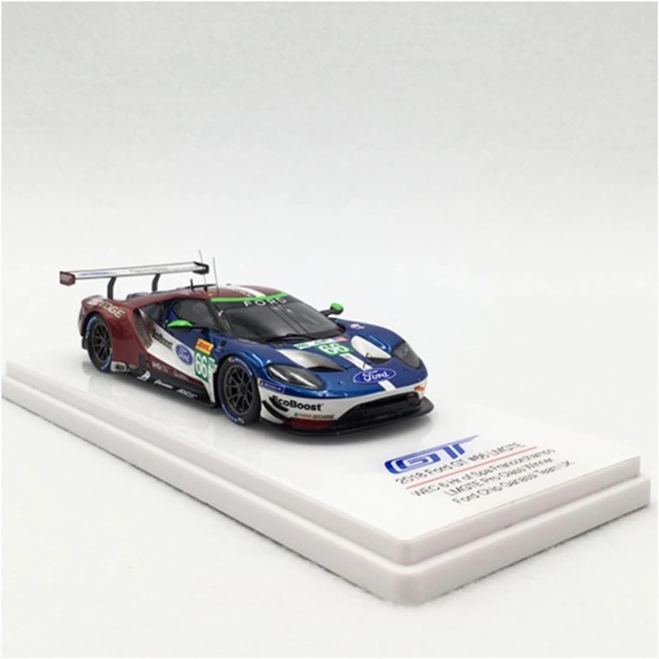 Resin Car Vehicle Model Fit for Ford GT LMGTE 2018 1 43 Resin Racing Car Model Die-cast Vehicle Souvenir Ornaments Display Festive Deluxe Gift