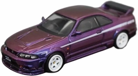 Resin Car Vehicle Model Fit for Nissan Skyline R33 GT-R GTR 2023 1 64 Diecast Alloy Car Model Collection Ornament Gift Metal Toy Festive Deluxe Gift