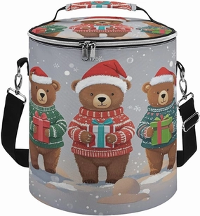 Reusable Cooler Bags, Christmas Souvenirs Printed Camping Cooler Bags,Multi-Purpose Cooler Bags,Cooler Bags for Adults