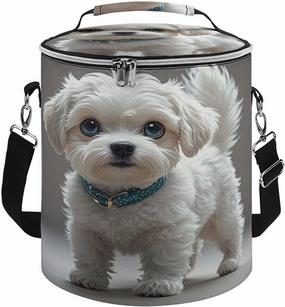 Reusable Cooler Bags, Cute Dog Printed Camping Cooler Bags,Multi-Purpose Cooler Bags,Cooler Bags for Adults