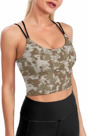 RIMENCH Sports Bra for Women Sexy Crisscross Back Yoga Bra Cups