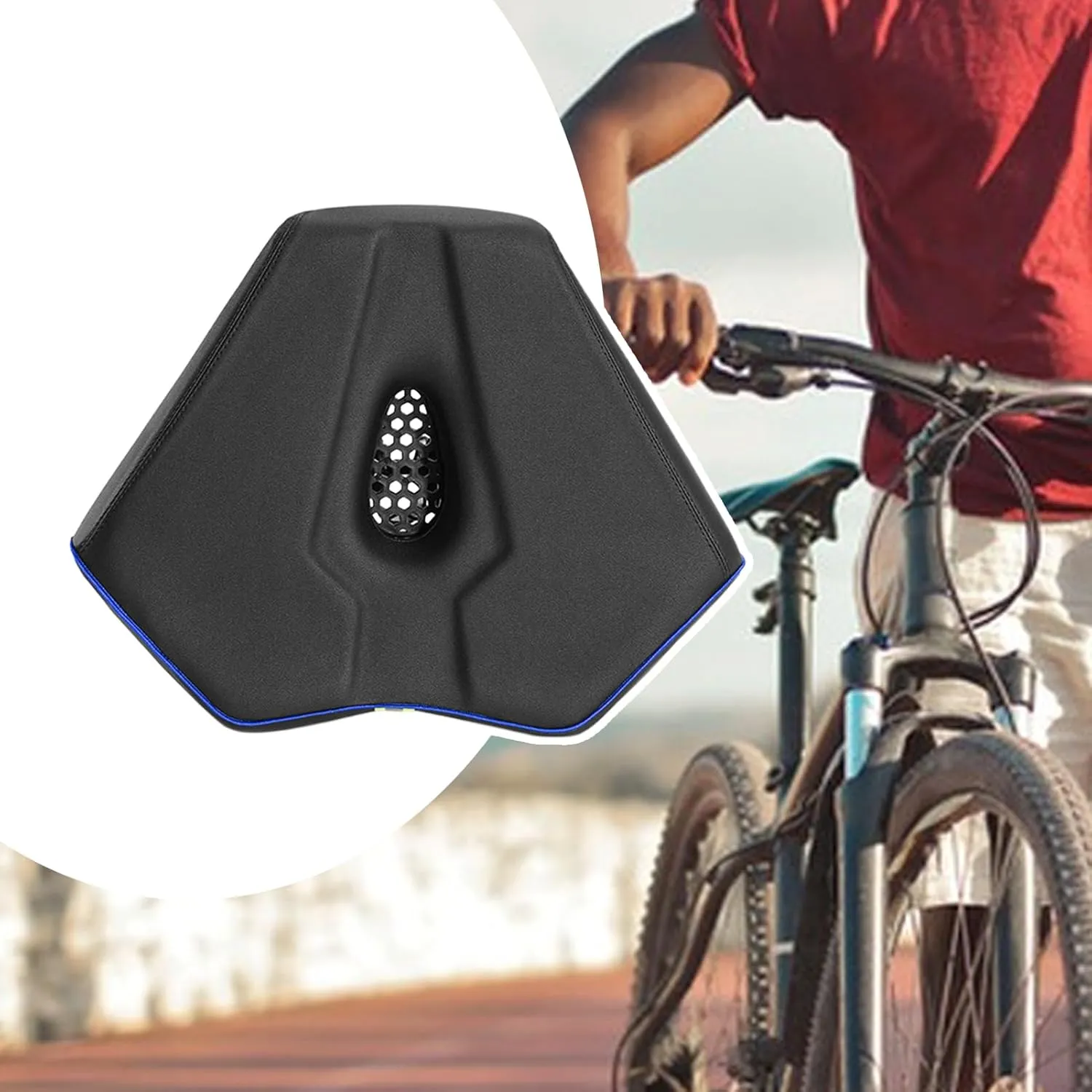 Road Bike Seat - Bike Seat Replacement | Shock Absorbing Ergonomic Cushion, Cycling Accessories for Men Women Youth Rider Travel