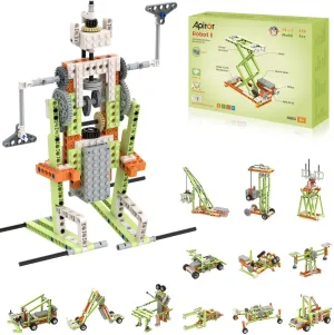 Robot E STEM Kits for 8-12 Year Old Boy Girl, 14 in 1 Electric Building Toys with Learning Materials, DIY Educational Construction Science Kit for Kids 8-10 10-12 Christmas Birthday Gift