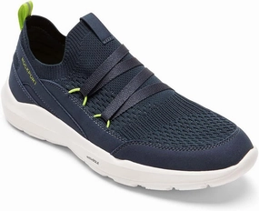Rockport Men's Truflex M Evolution Mudguard Pull Up Walking Shoe, Navy, 8.5 Wide