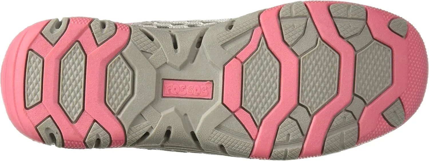 RocSoc Man's Water Sports Triple Lightweight Layer Mesh Shoes for Men - Easy On and Off, Neoprene Collar, Durable 2-Tone Non Skid Grippy Rubber Outsole