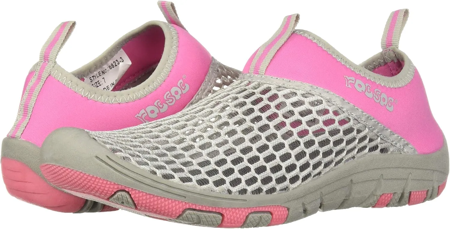 RocSoc Man's Water Sports Triple Lightweight Layer Mesh Shoes for Men - Easy On and Off, Neoprene Collar, Durable 2-Tone Non Skid Grippy Rubber Outsole