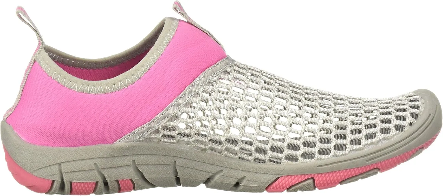 RocSoc Man's Water Sports Triple Lightweight Layer Mesh Shoes for Men - Easy On and Off, Neoprene Collar, Durable 2-Tone Non Skid Grippy Rubber Outsole