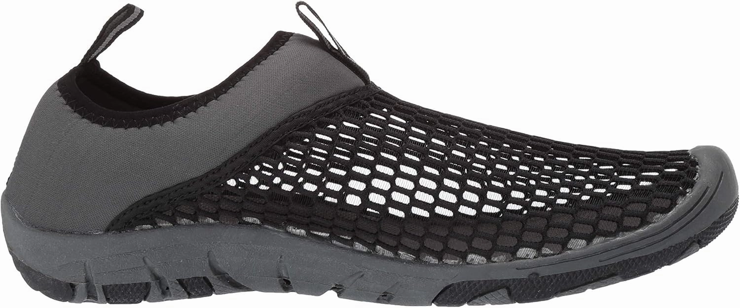 RocSoc Man's Water Sports Triple Lightweight Layer Mesh Shoes for Men - Easy On and Off, Neoprene Collar, Durable 2-Tone Non Skid Grippy Rubber Outsole