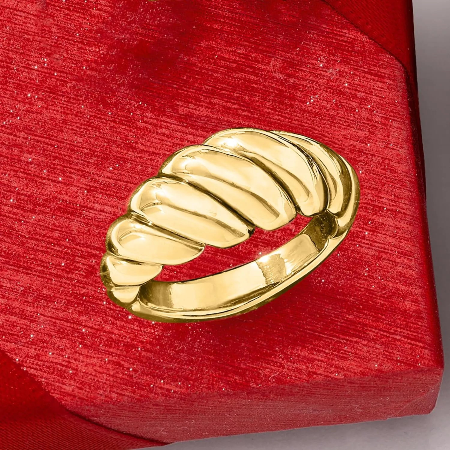 Ross-Simons Italian 14kt Yellow Gold Shrimp Ring