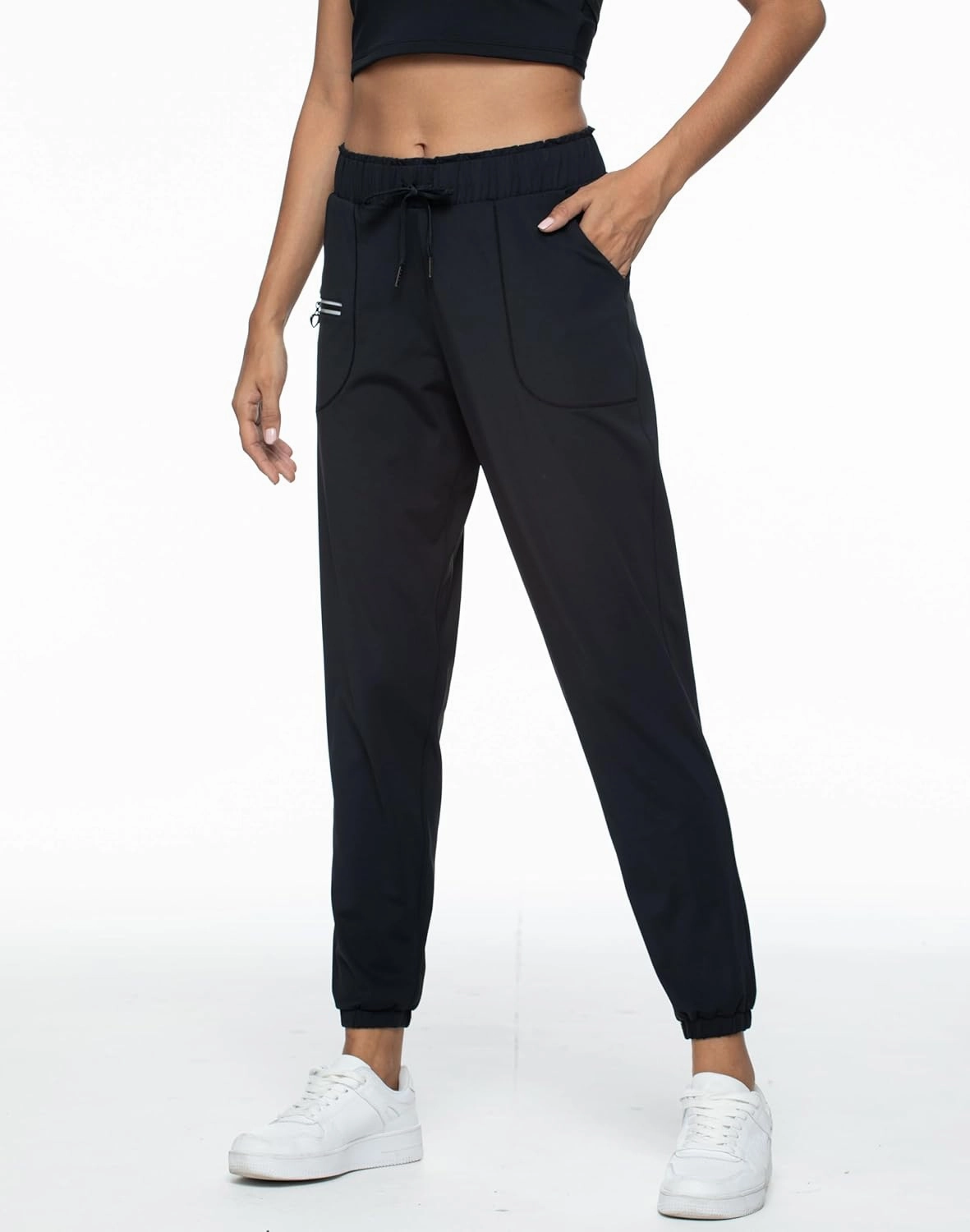 Rrosseyz Women Lightweight Joggers Pants with Pockets, Quick Dry Athletic Workout Soft Pant for Gym Running