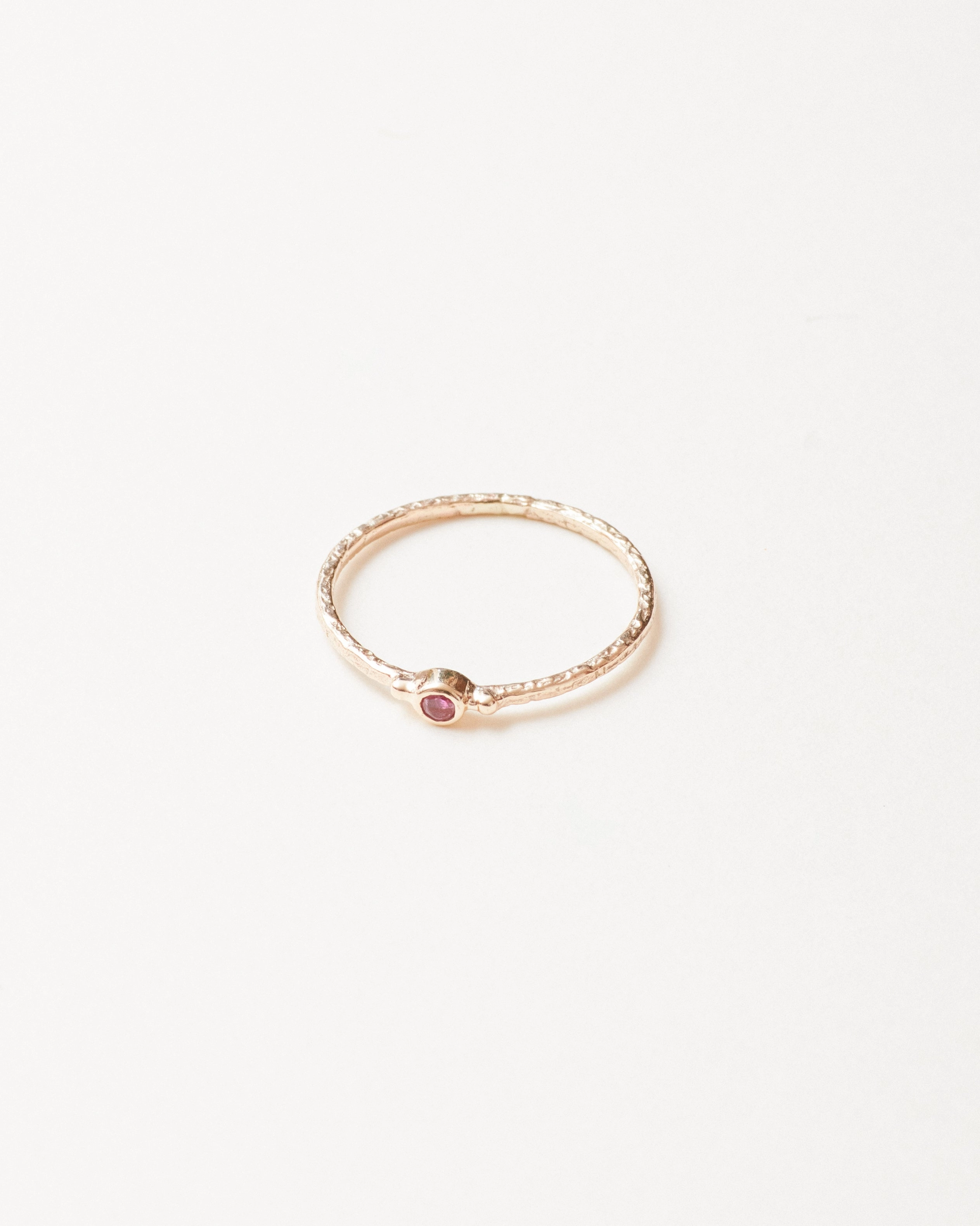 Ruby trilogy rings - 9 carat solid gold