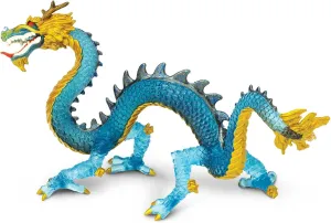 Safari Ltd. Krystal Blue Dragon Figurine - Hand-Painted, Detailed 8" Model Figure - Mythical Creature Toy for Boys, Girls & Kids Ages 4 