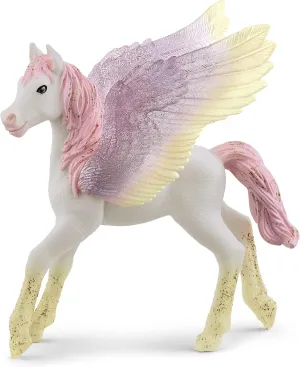 Schleich bayala, Unicorn Pegasus Toys for Girls and Boys, Sunrise Pegasus Foal Toy Figurine, Ages 5 
