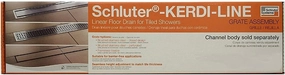 Schluter Systems Kerdi-Line OFFSET Frameless 48" Tileable Grate Assembly (KL1DROE120)