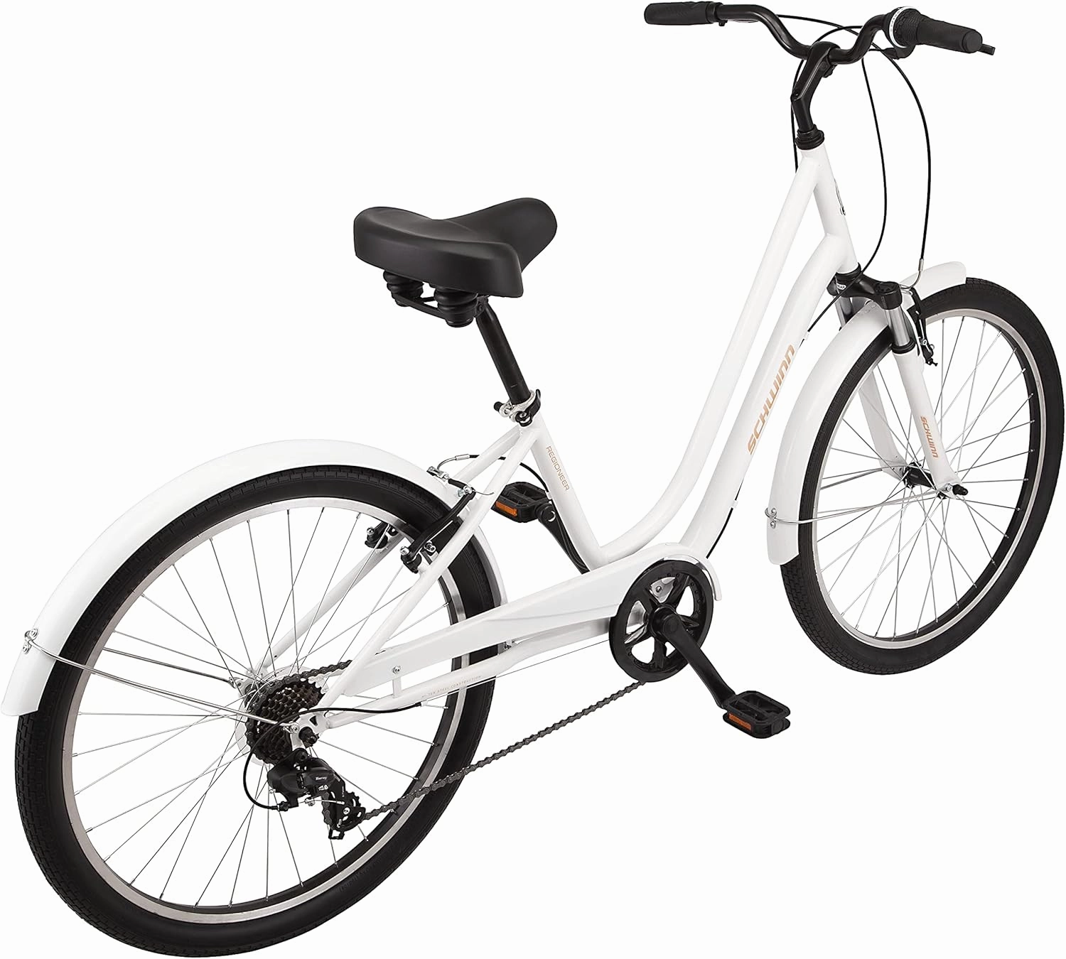 Schwinn Regioneer Adult Hybrid Comfort Bike, 26-Inch Wheels, 7-Speed, Steel Frame, Alloy Linear Brakes, Multiple Colors