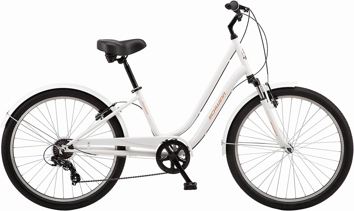 Schwinn Regioneer Adult Hybrid Comfort Bike, 26-Inch Wheels, 7-Speed, Steel Frame, Alloy Linear Brakes, Multiple Colors